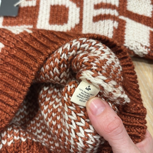 NWT Misha & Puff Kids Alphabet Intarsia Sweater in Henna Sz 4/5y - Picture 5 of 6